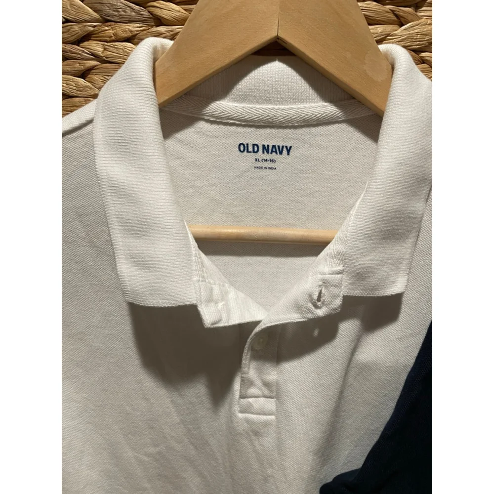 Boys Classic Polo Shirts-Back to School Collared Uniform Shirts-Size 14/16
